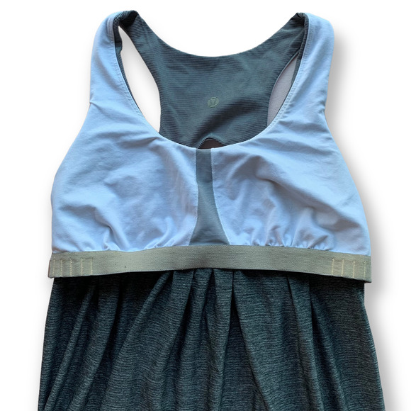 LULULEMON Run Your Heart Out Pleated Racerback Tank Top Yoga Running Workout 10 - Picture 8 of 10